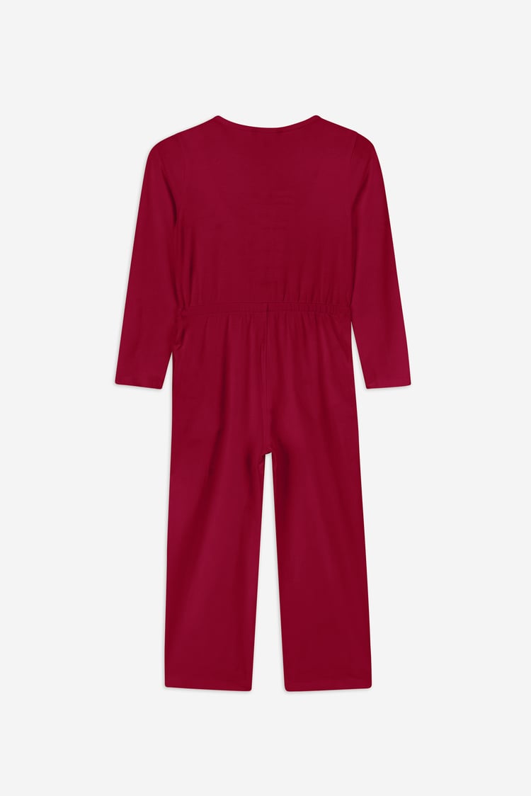 Frill Detail Button Through Jumpsuit (2yrs-9yrs)