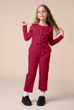 Frill Detail Button Through Jumpsuit (2yrs-9yrs)