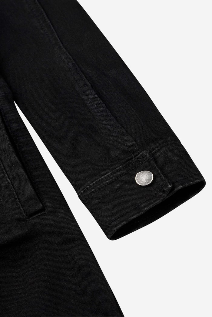 Womens Black Slim Longline Jacket