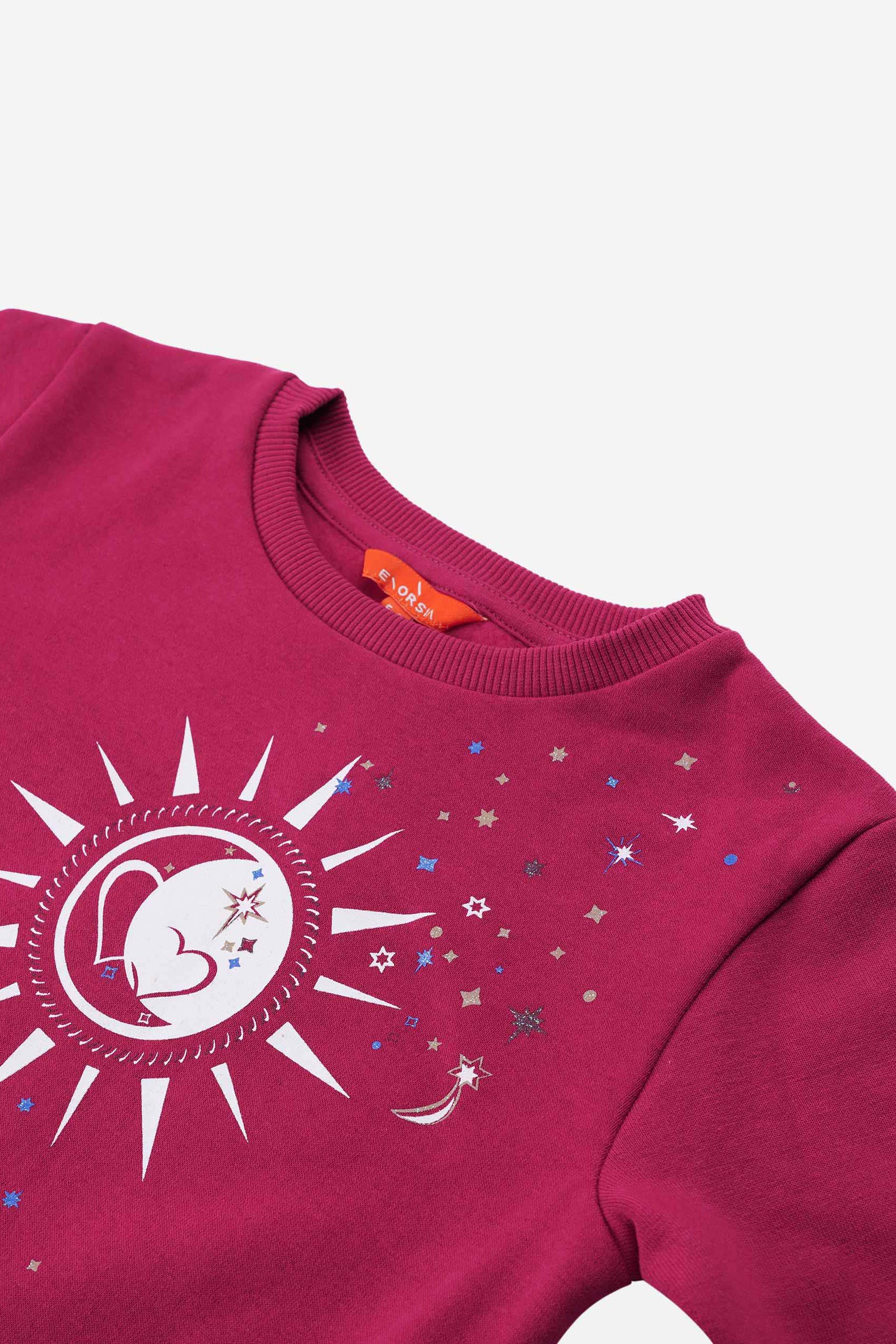 Sun With Star Print Sweatshirt  (2yrs-9yrs)