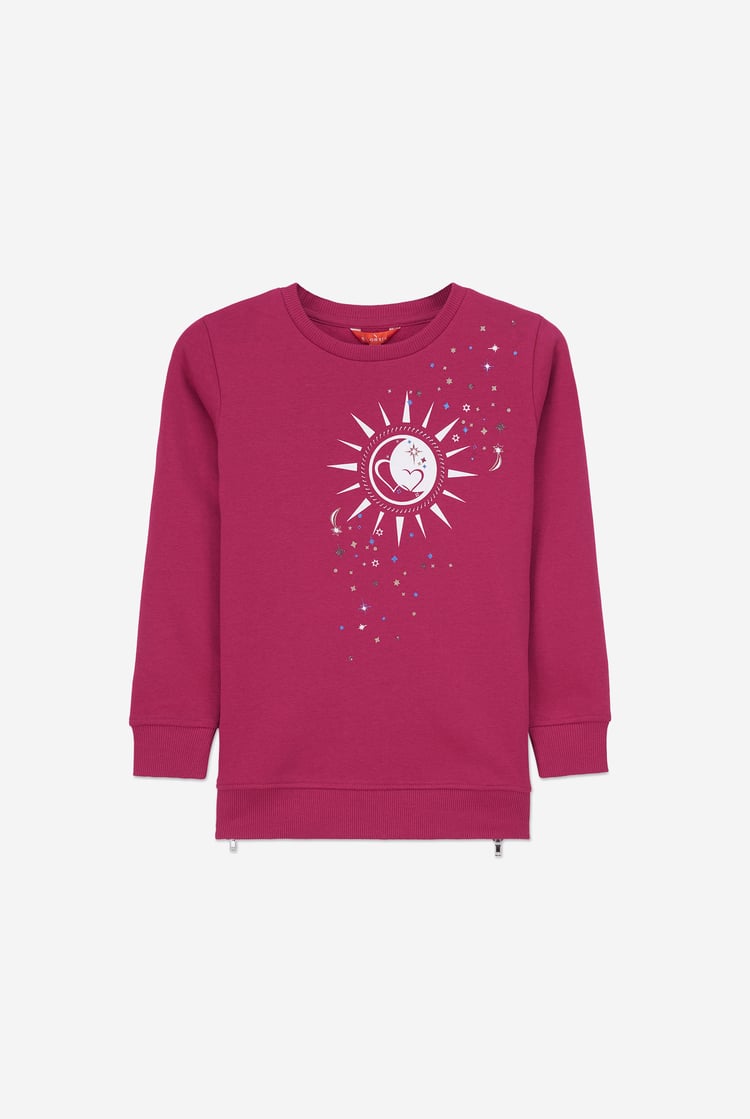 Sun With Star Print Sweatshirt  (2yrs-9yrs)