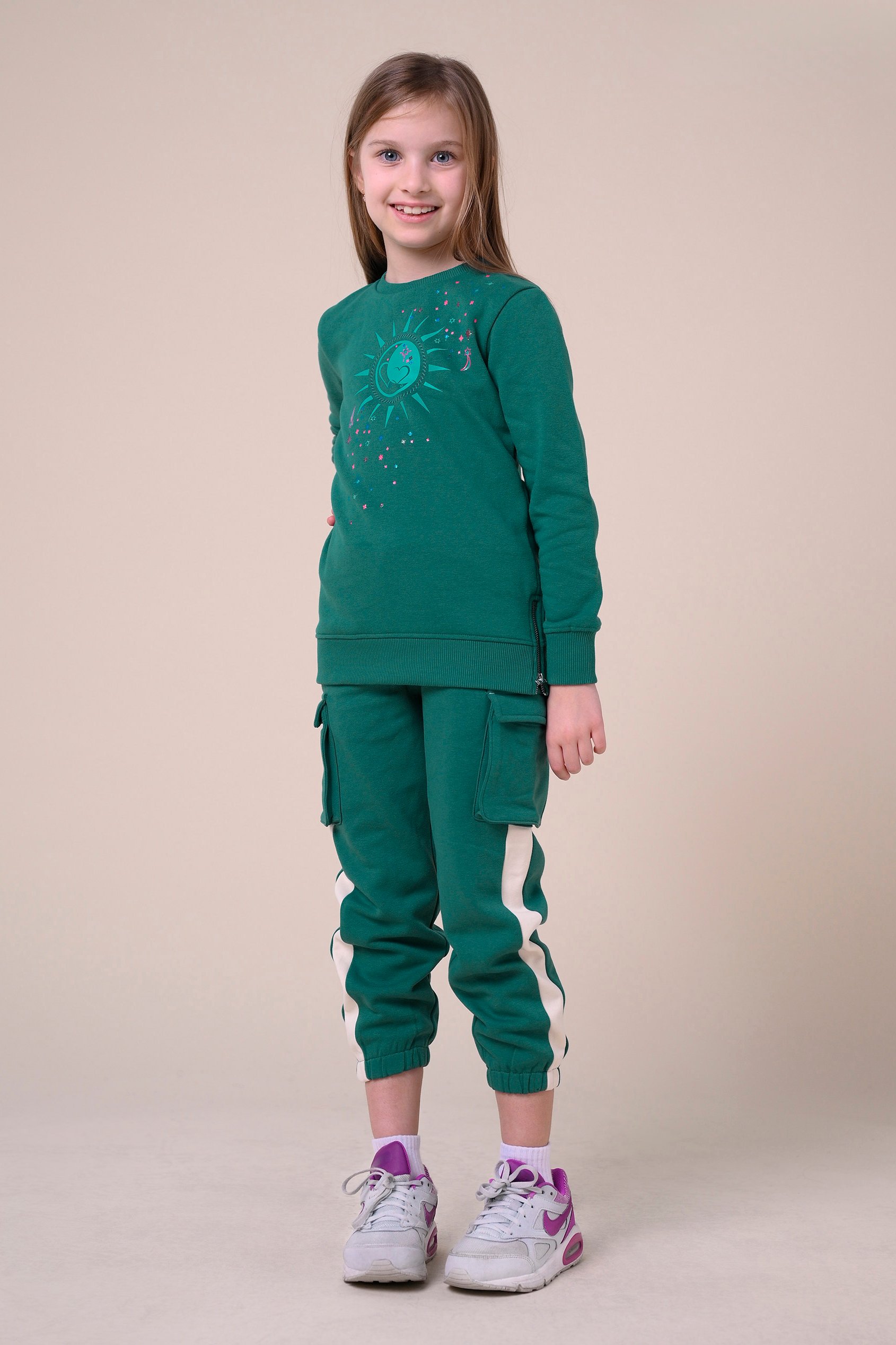 Sun With Star Print Sweatshirt  (2yrs-9yrs)