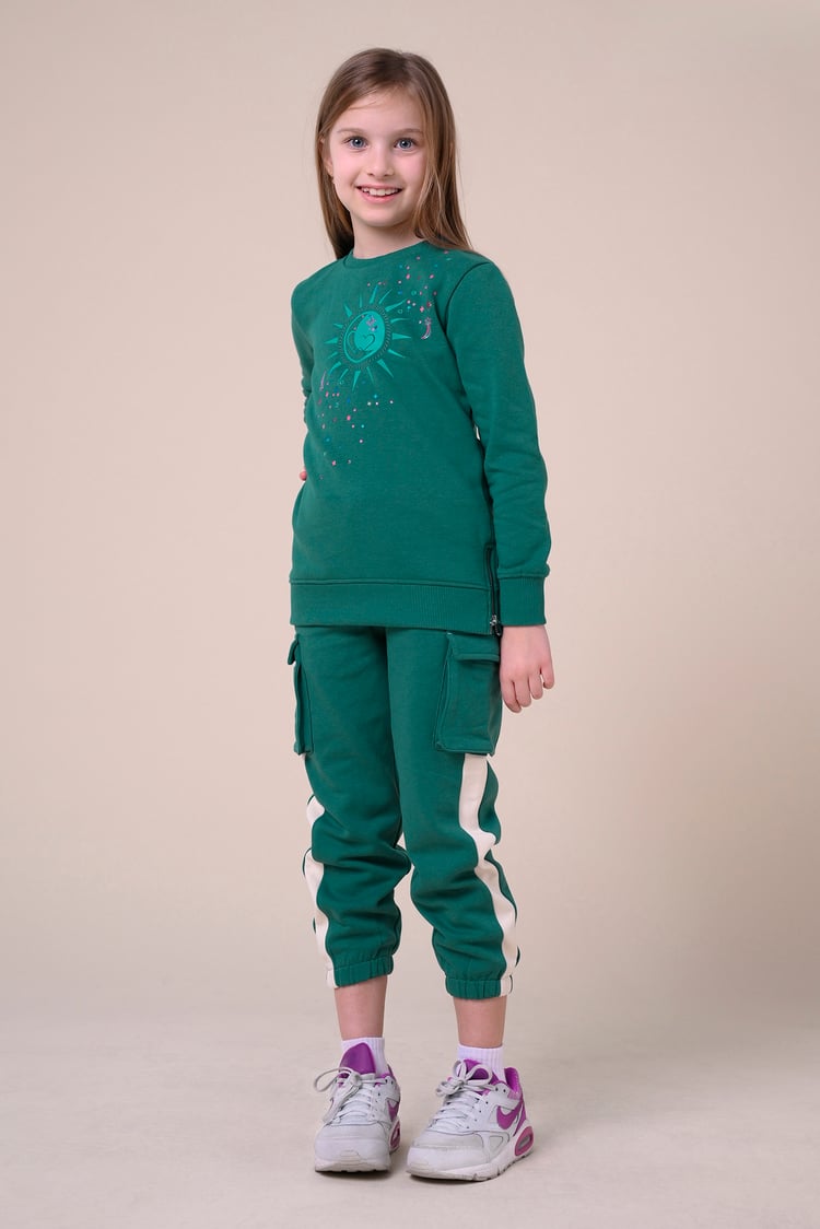 Sun With Star Print Sweatshirt  (2yrs-9yrs)