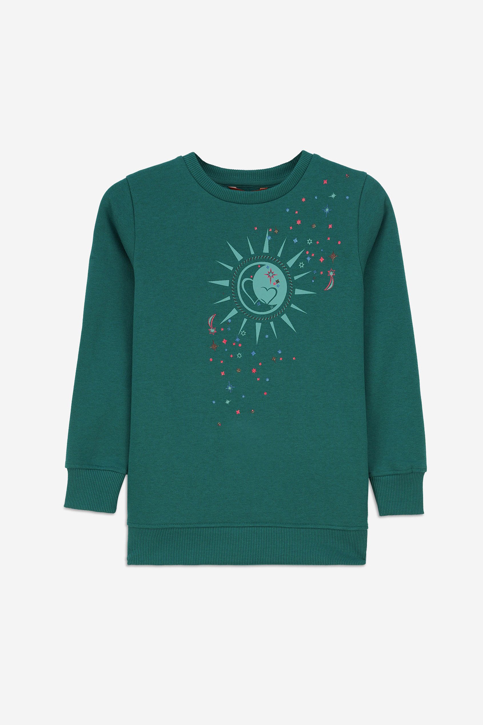 Sun With Star Print Sweatshirt  (2yrs-9yrs)