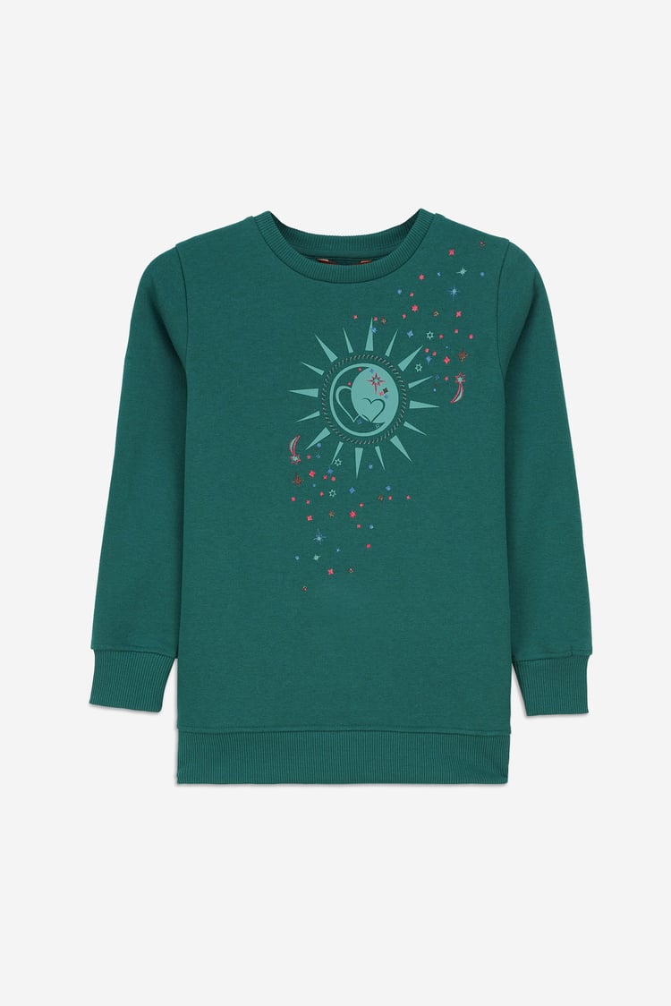 Sun With Star Print Sweatshirt  (2yrs-9yrs)
