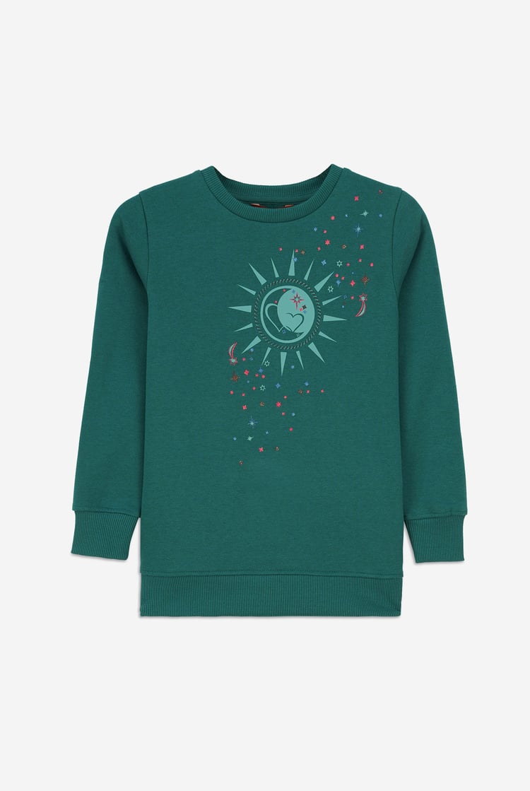 Sun With Star Print Sweatshirt  (2yrs-9yrs)
