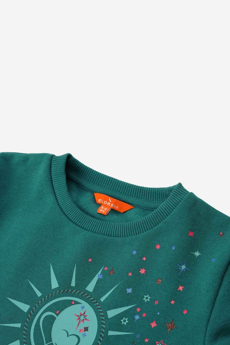 Sun With Star Print Sweatshirt  (2yrs-9yrs)