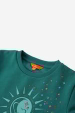 Sun With Star Print Sweatshirt  (2yrs-9yrs)