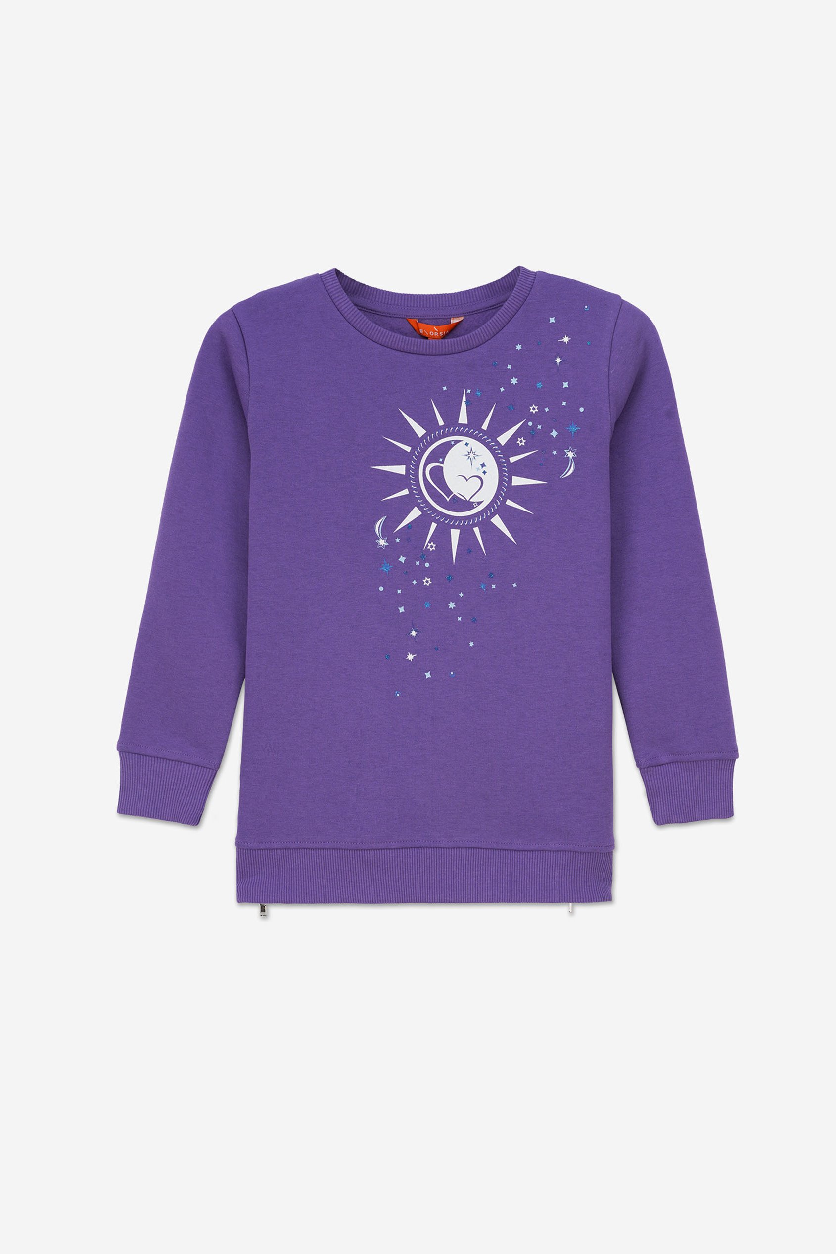 Sun With Star Print Sweatshirt  (2yrs-9yrs)
