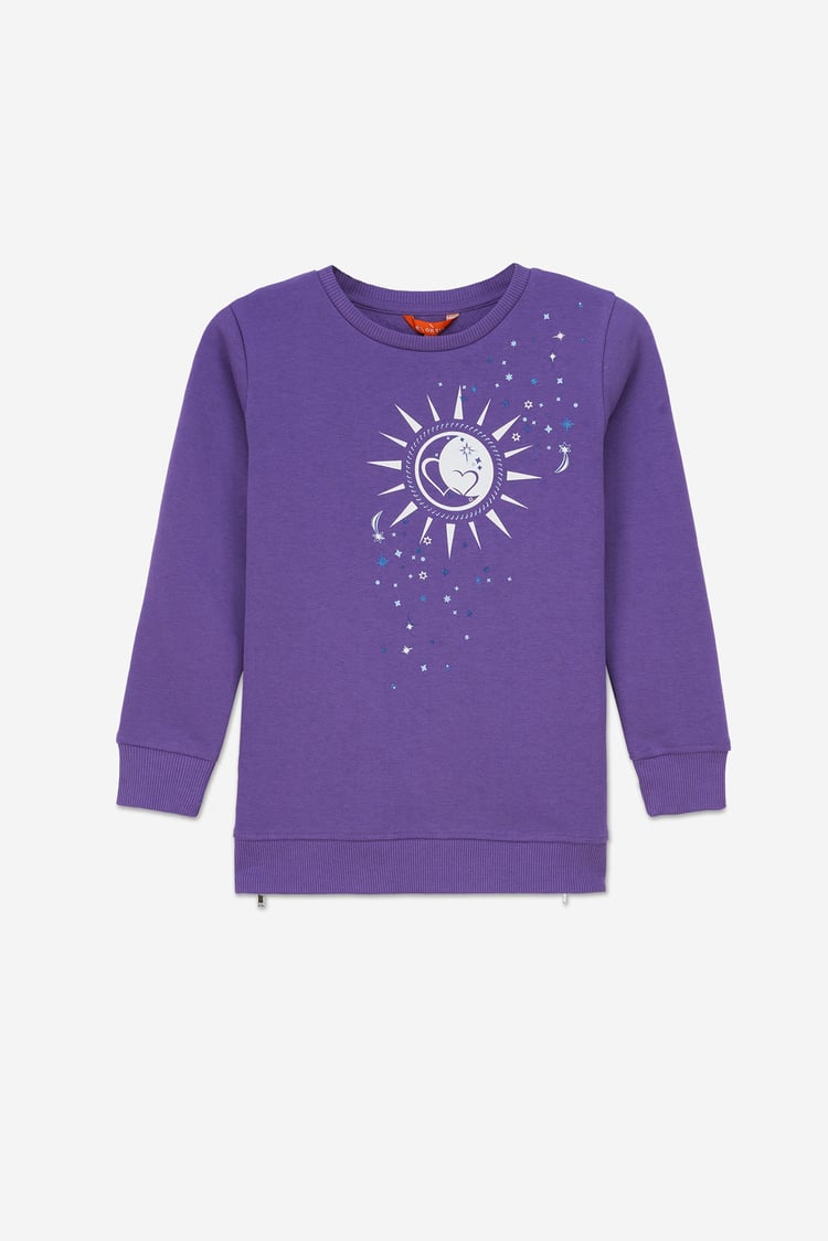 Sun With Star Print Sweatshirt  (2yrs-9yrs)