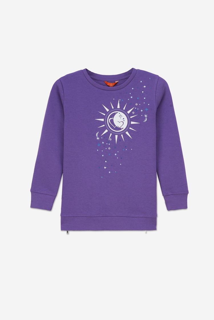 Sun With Star Print Sweatshirt  (2yrs-9yrs)