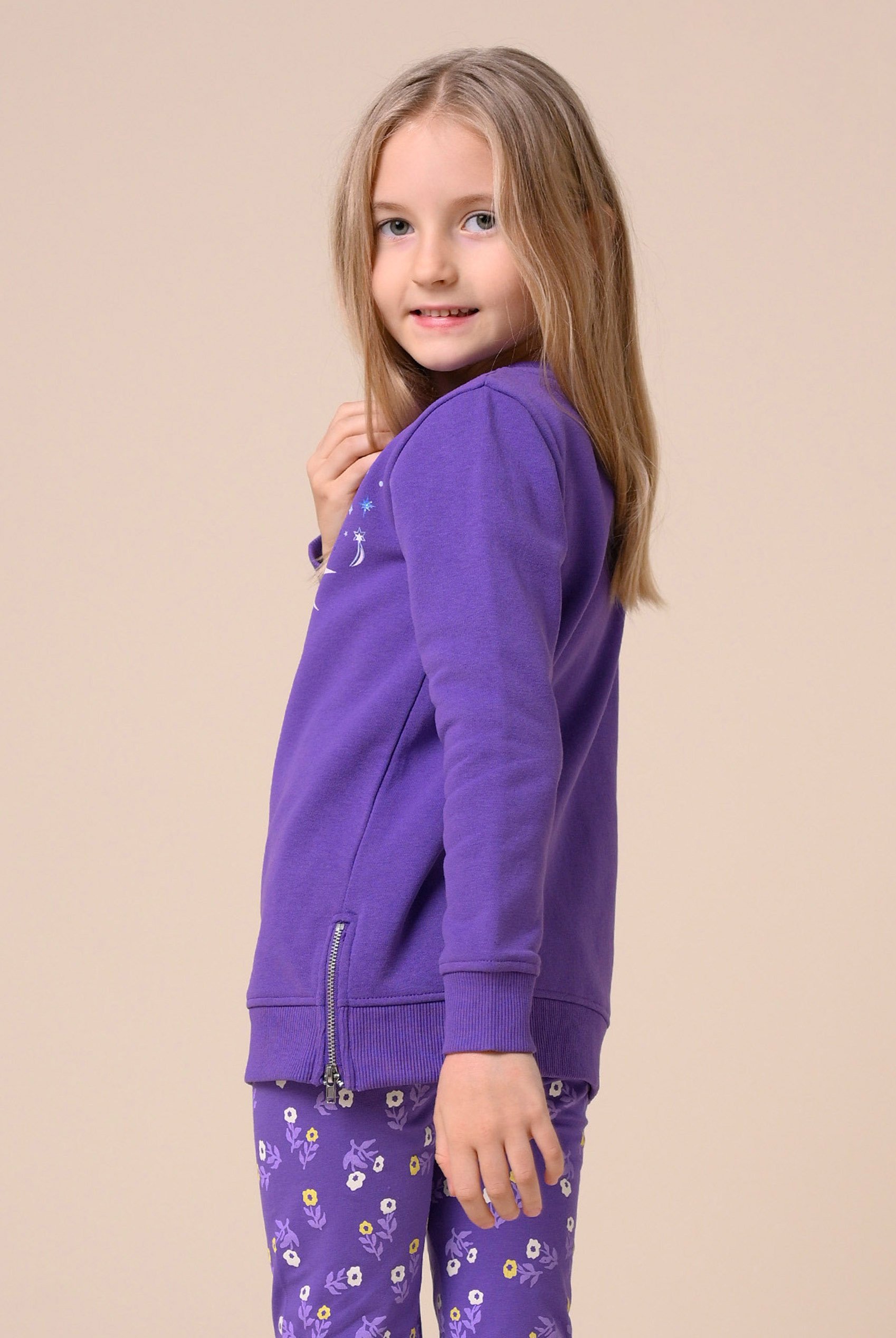 Sun With Star Print Sweatshirt  (2yrs-9yrs)