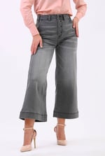 Womens Wide Leg Grey Culottes