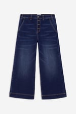 Womens High Waist Denim Culottes