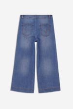 Womens High Waist Denim Culottes