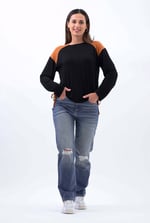 Womens Straight Fit Ripped Jeans