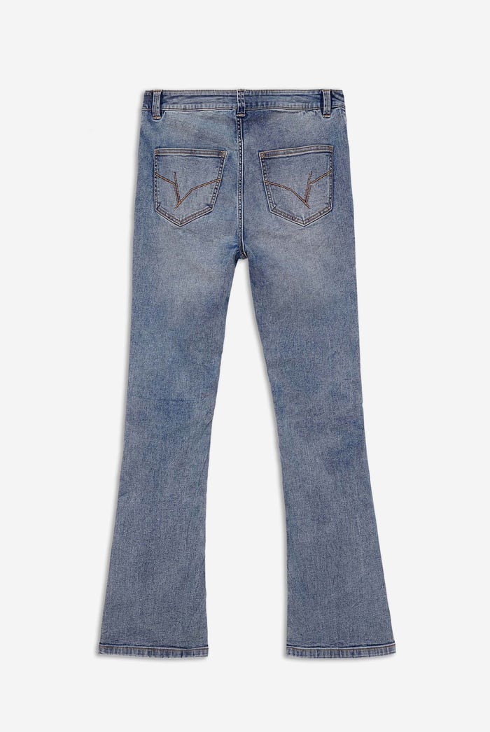 Lift Skinny And Shape Low Rise Flared Jeans