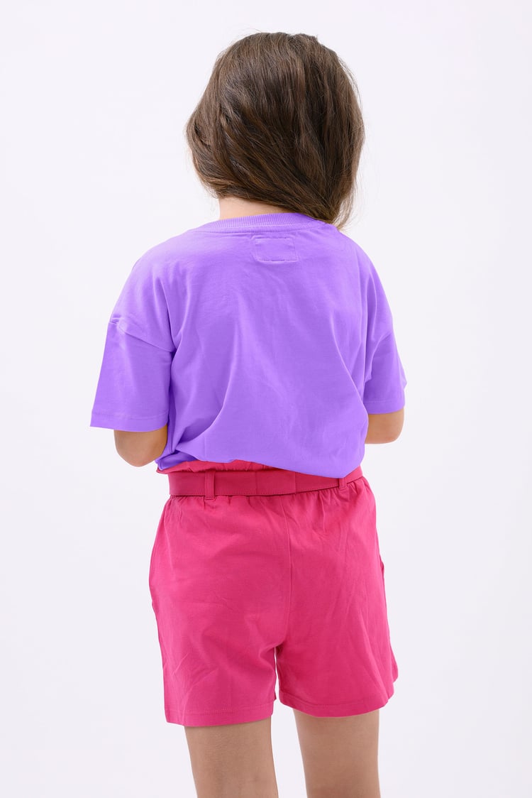 Girls Rainbow Embroidered T-Shirt