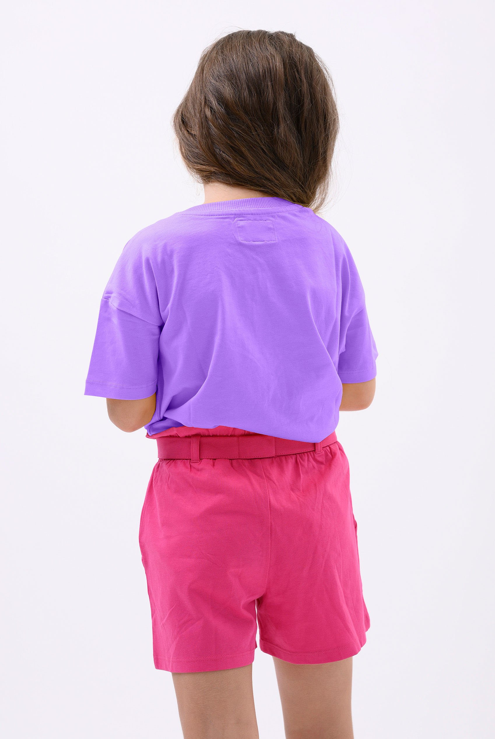 Girls Rainbow Embroidered T-Shirt