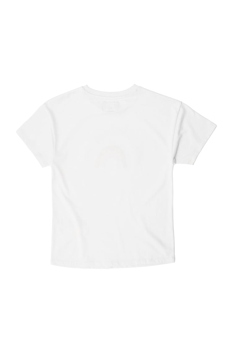 Girls Rainbow Embroidered T-Shirt