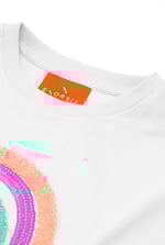 Girls Rainbow Embroidered T-Shirt