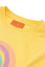 Girls Rainbow Embroidered T-Shirt