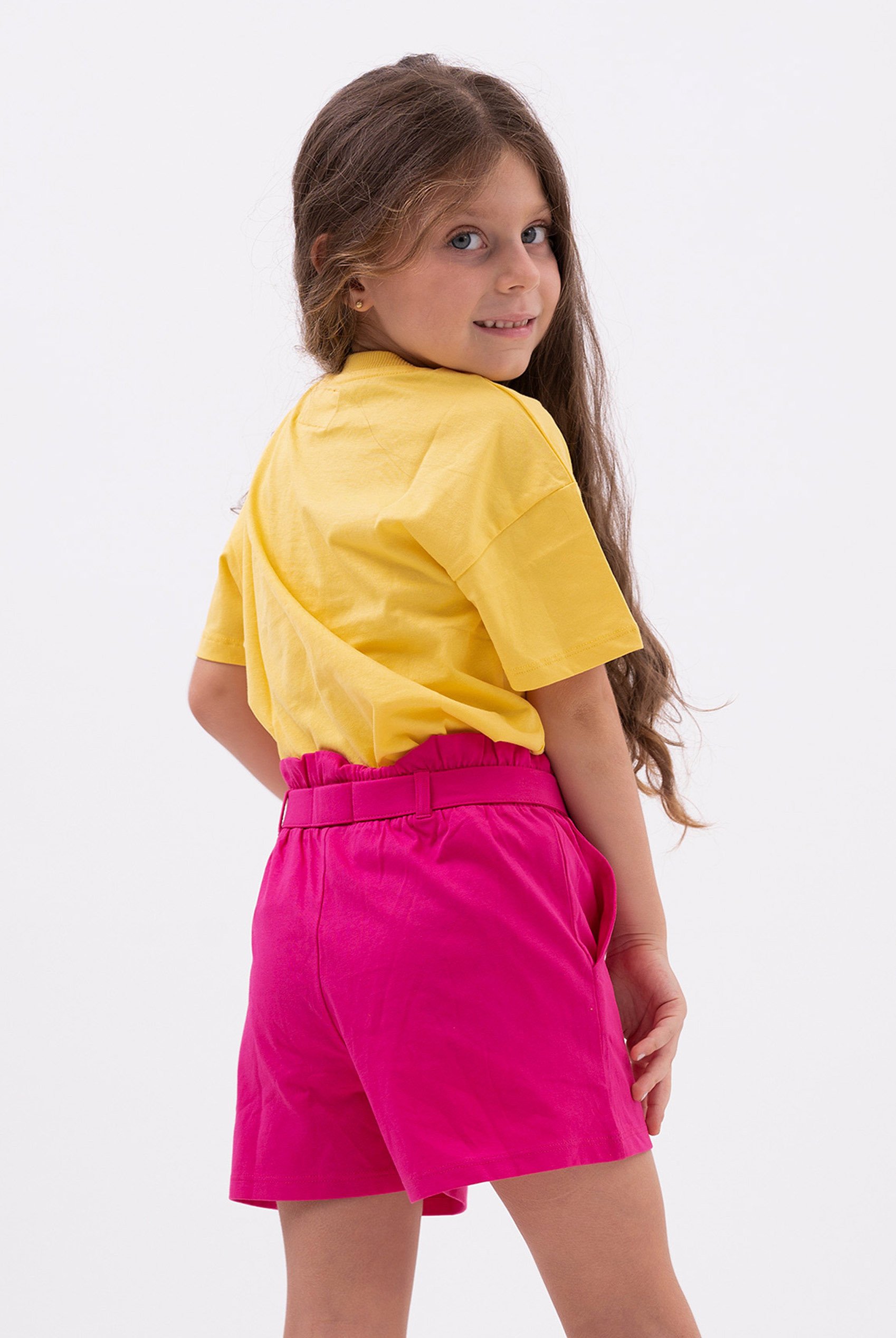 Girls Rainbow Embroidered T-Shirt