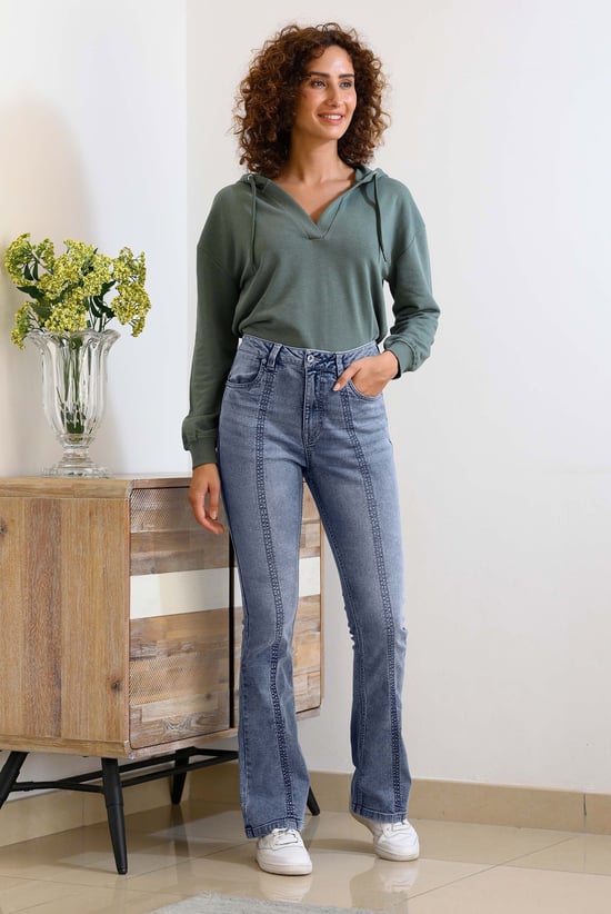 Lift Skinny And Shape Low Rise Flared Jeans