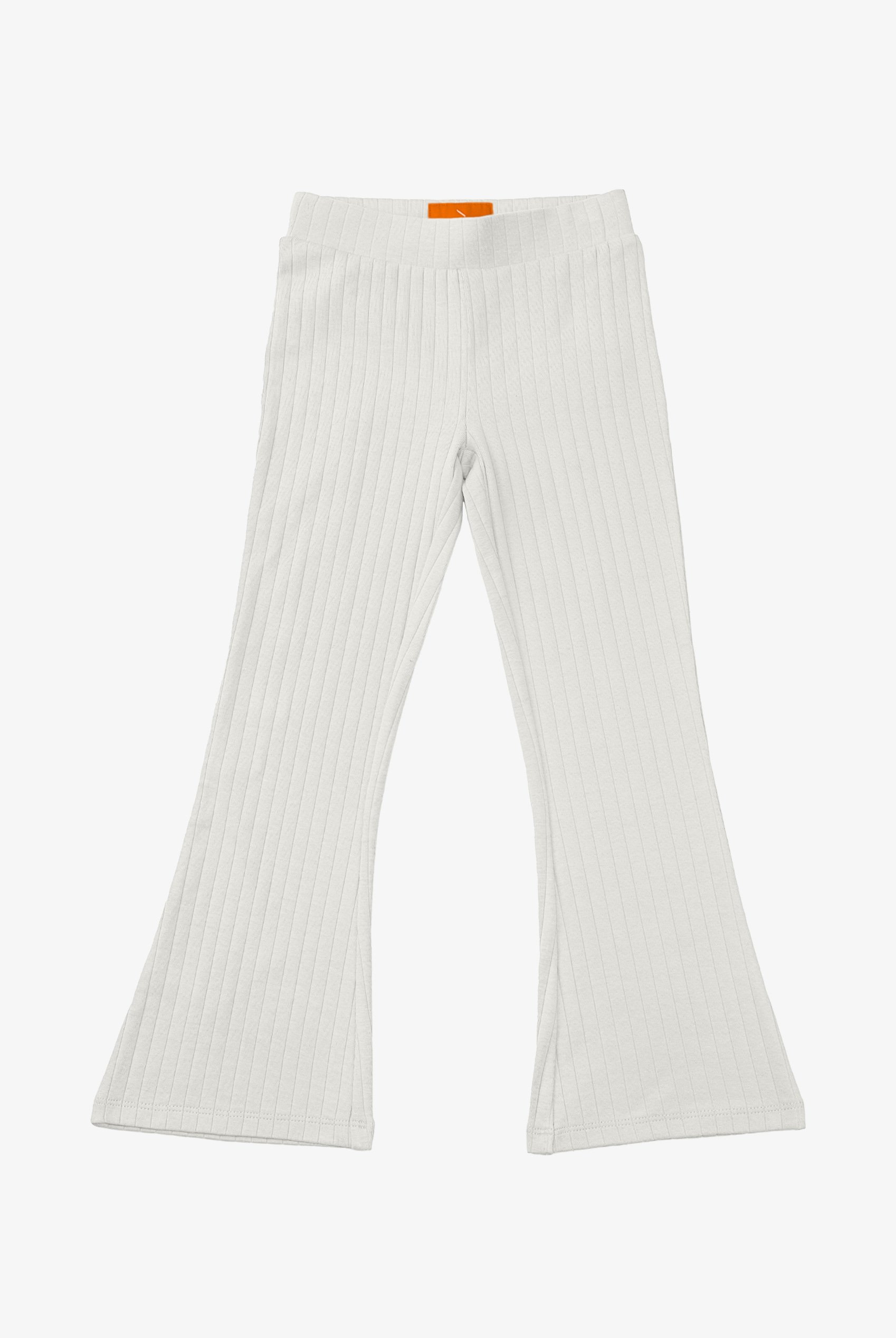 Girls Texture Ribbed Flared Leggings