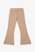 Girls Texture Ribbed Flared Leggings