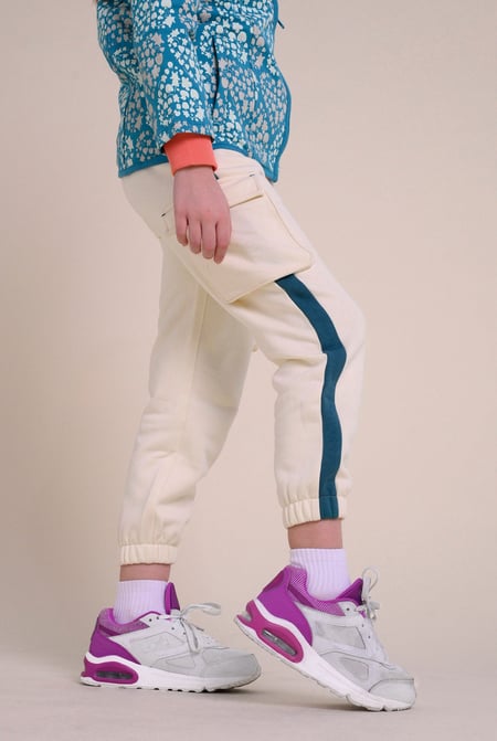 Cream Colour Block Cargo Jogger (2/3yrs-8/9yrs)