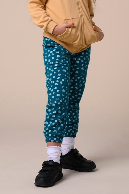 Girls Pink Printed Jogger (12/18mths-7yrs)