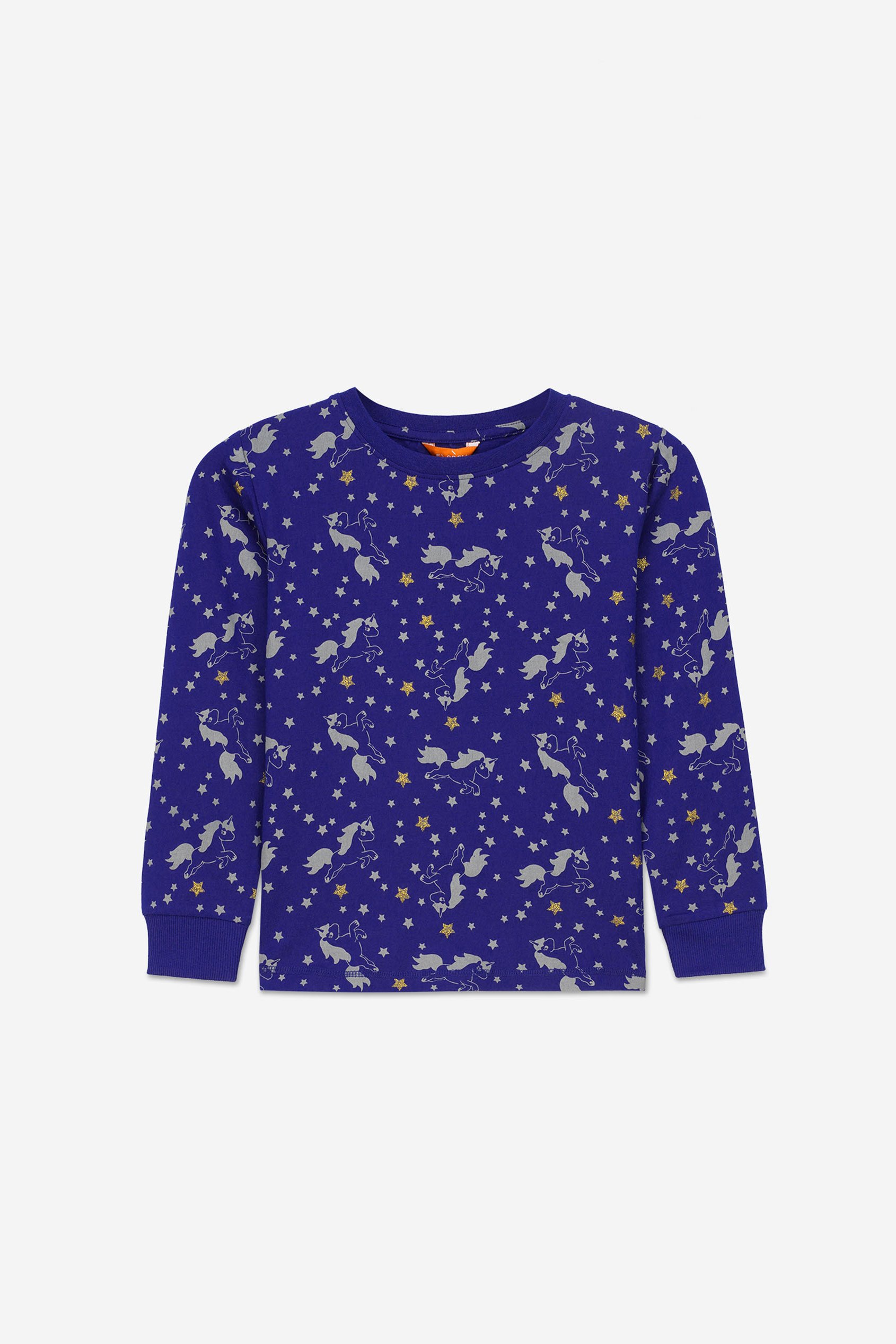 Girls Unicorn Print Pyjama Set (2/3yrs-7/8yrs)