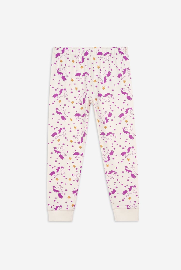 Girls Unicorn Print Pyjama Set (2/3yrs-7/8yrs)