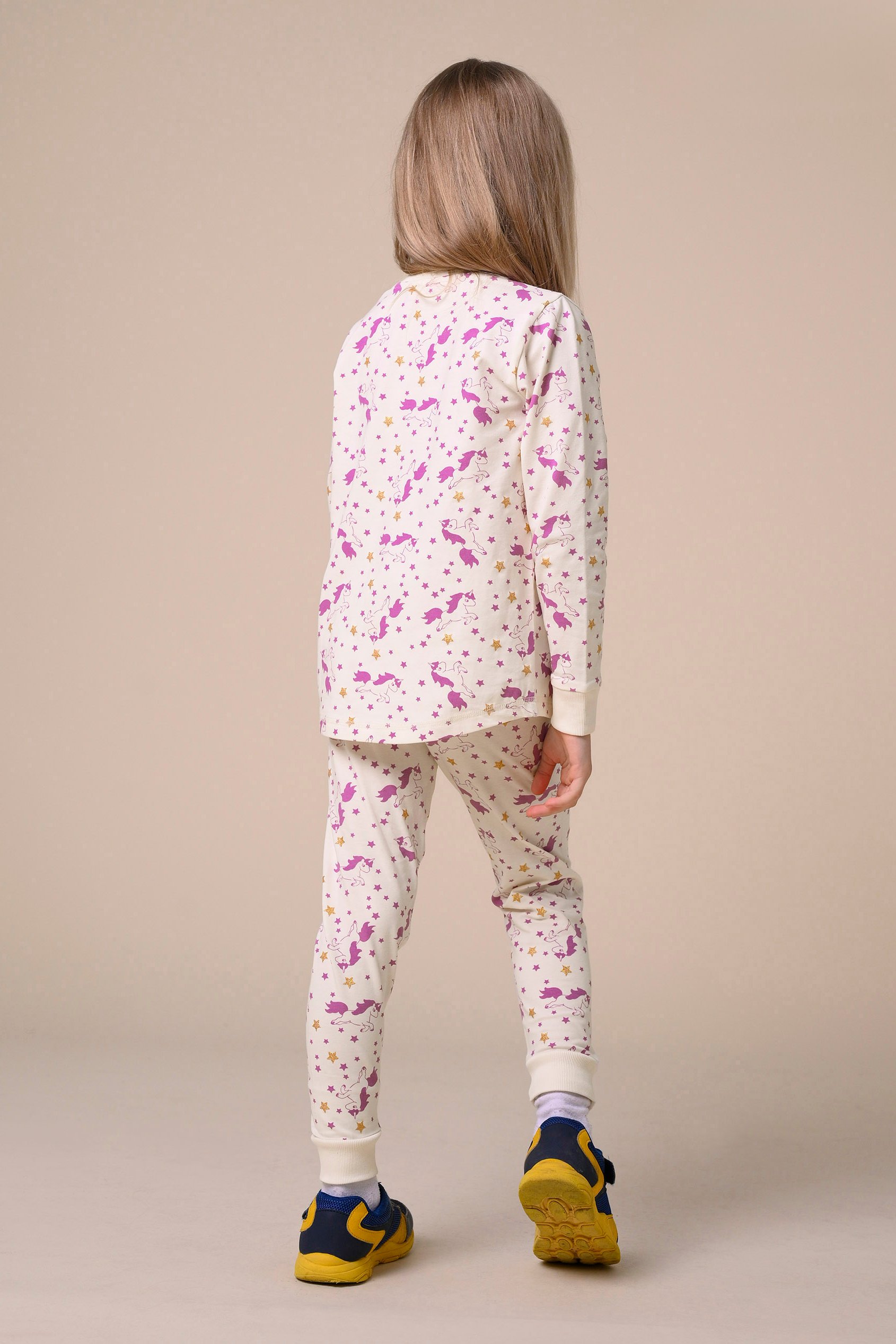 Girls Unicorn Print Pyjama Set (2/3yrs-7/8yrs)