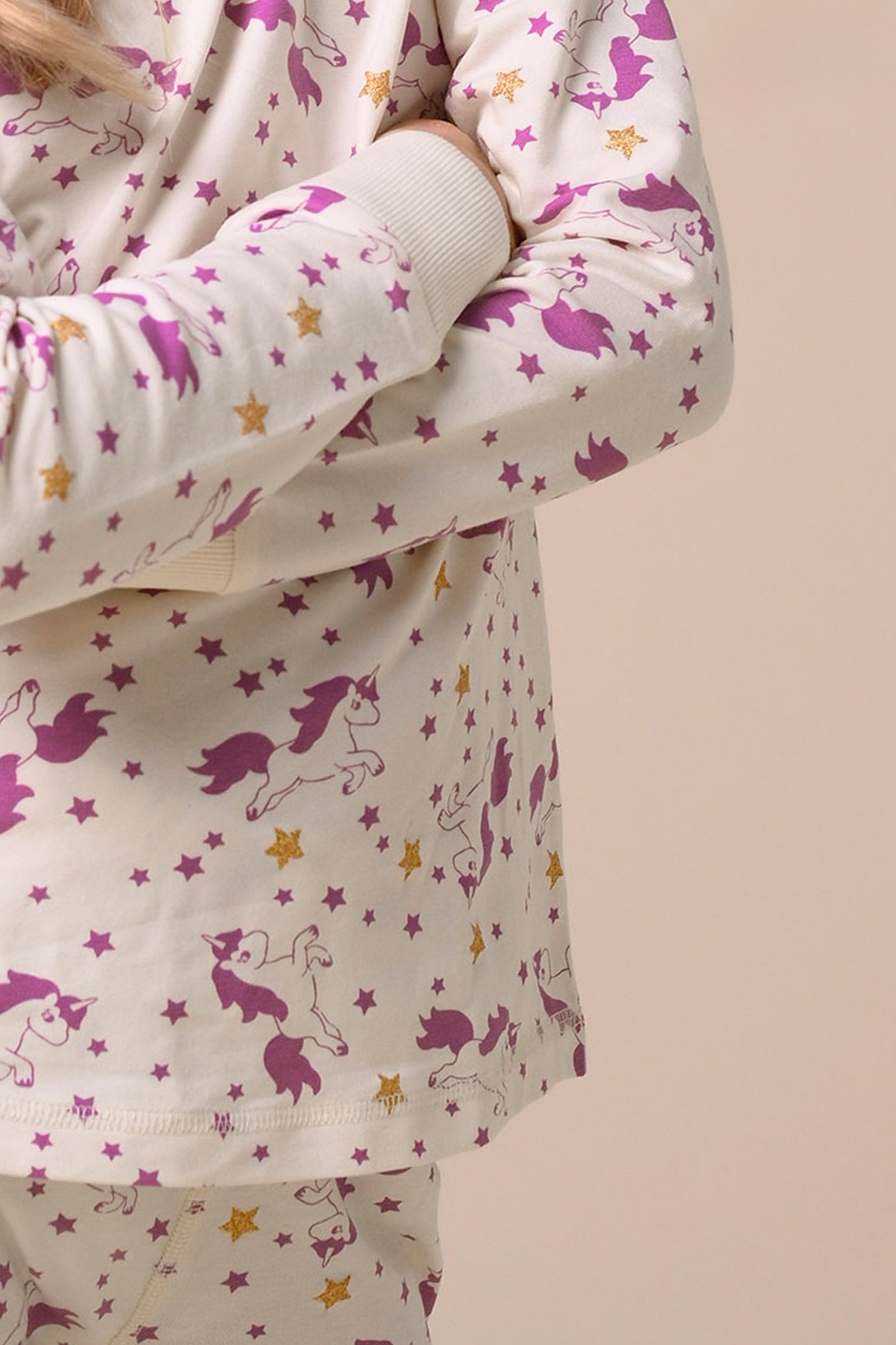 Girls Unicorn Print Pyjama Set (2/3yrs-7/8yrs)