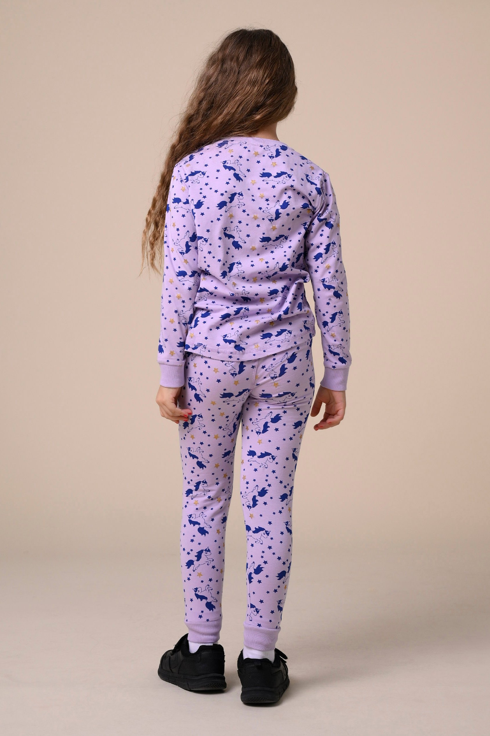 Girls Unicorn Print Pyjama Set (2/3yrs-7/8yrs)