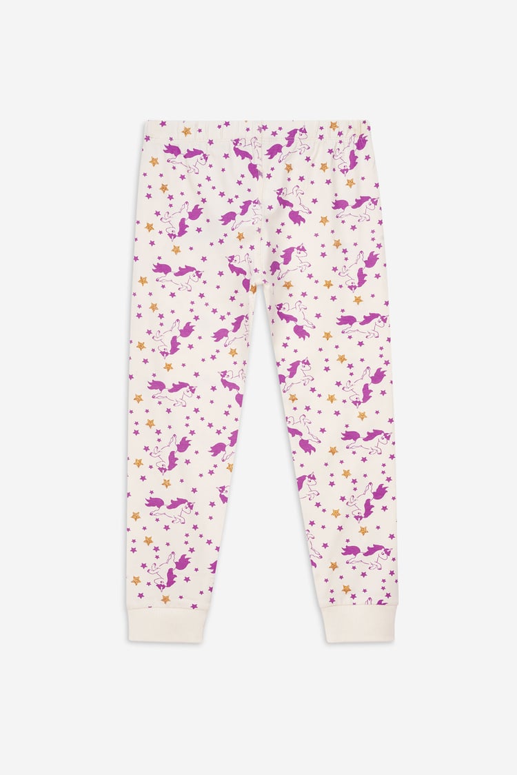 Girls Unicorn Print Pyjama Set (2/3yrs-7/8yrs)