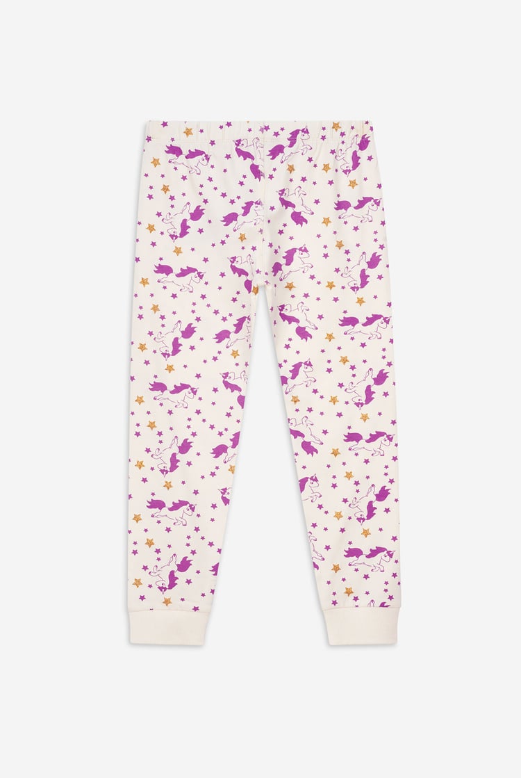 Girls Unicorn Print Pyjama Set (2/3yrs-7/8yrs)