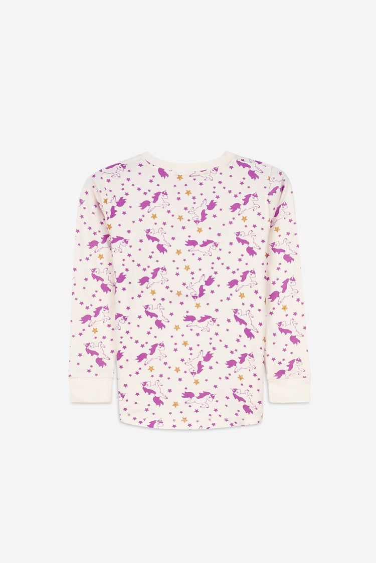 Girls Unicorn Print Pyjama Set (2/3yrs-7/8yrs)