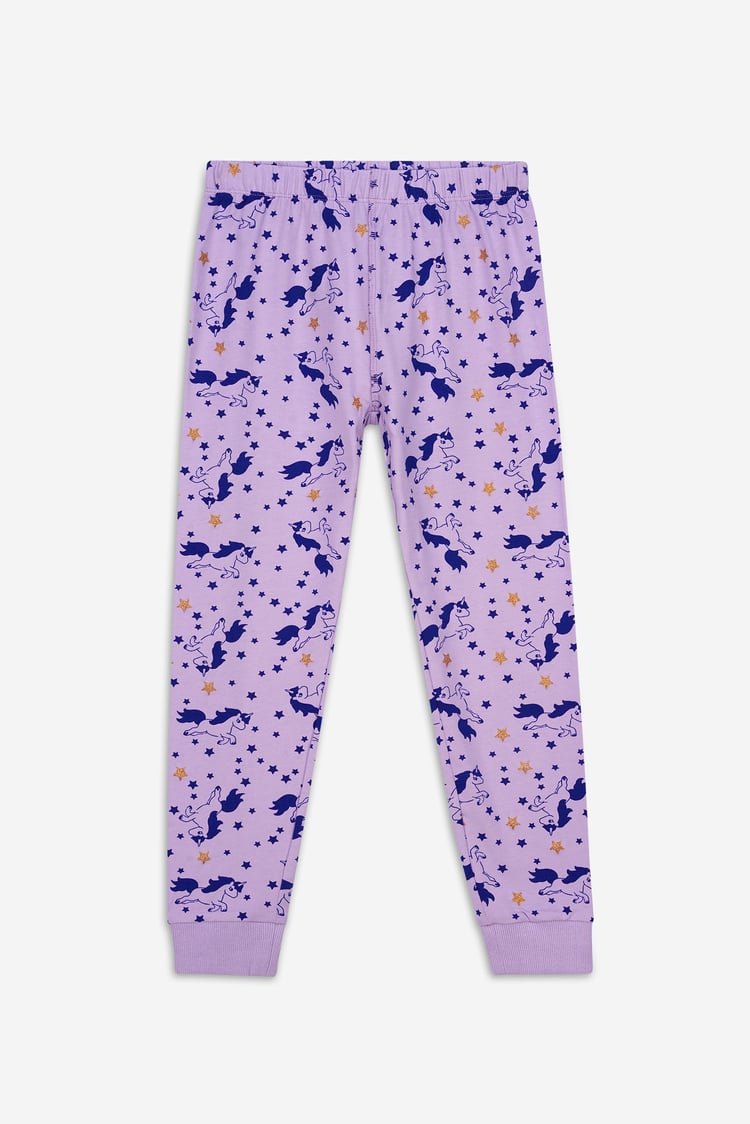 Girls Unicorn Print Pyjama Set (2/3yrs-7/8yrs)