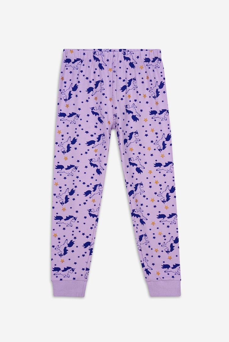 Girls Unicorn Print Pyjama Set (2/3yrs-7/8yrs)