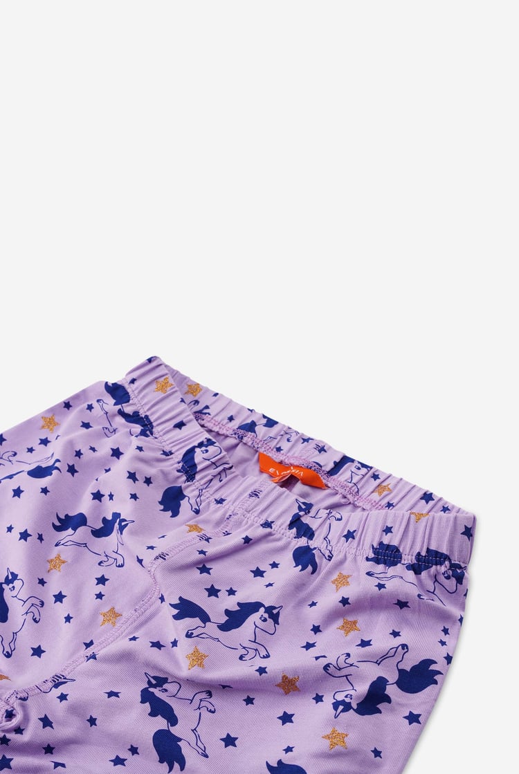 Girls Unicorn Print Pyjama Set (2/3yrs-7/8yrs)