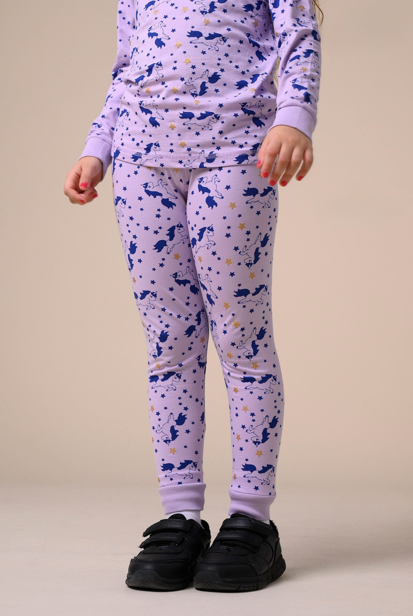 Girls Unicorn Print Pyjama Set (2/3yrs-7/8yrs)
