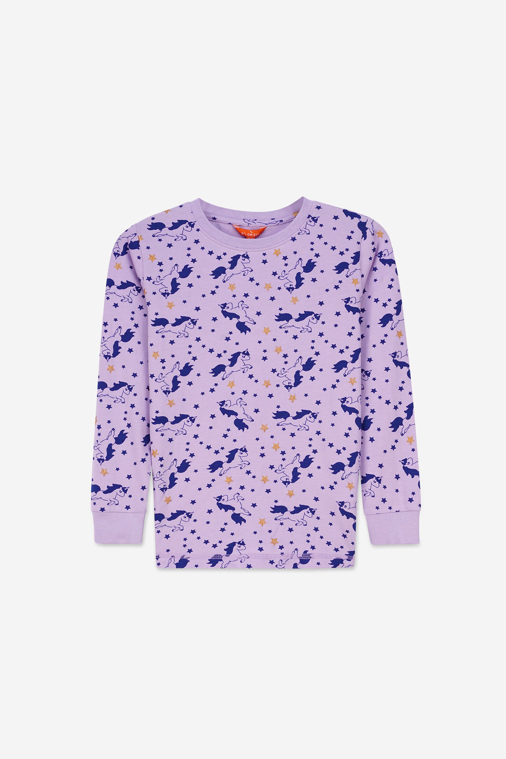 Girls Unicorn Print Pyjama Set (2/3yrs-7/8yrs)