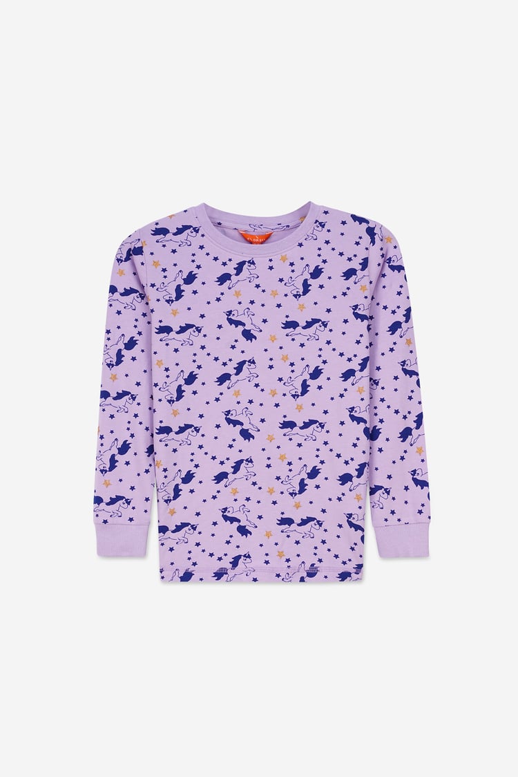 Girls Unicorn Print Pyjama Set (2/3yrs-7/8yrs)