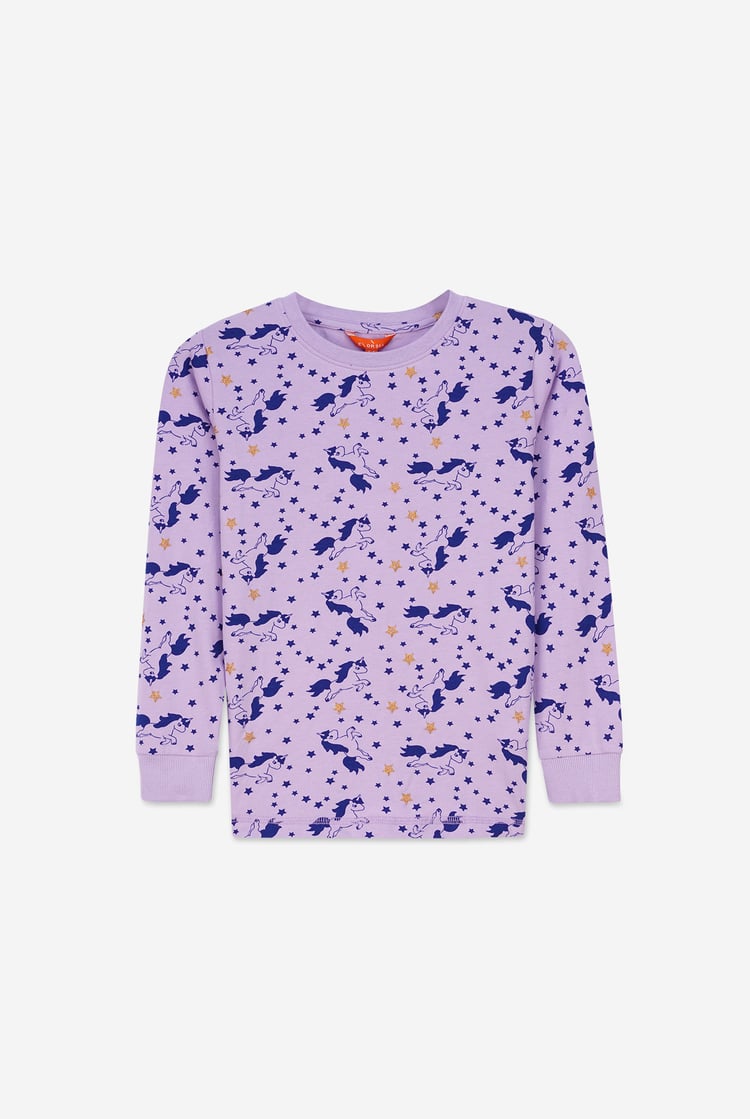 Girls Unicorn Print Pyjama Set (2/3yrs-7/8yrs)
