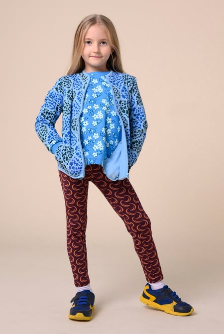 Girls Red Geo Print Leggings (12/18mths-6/7yrs)