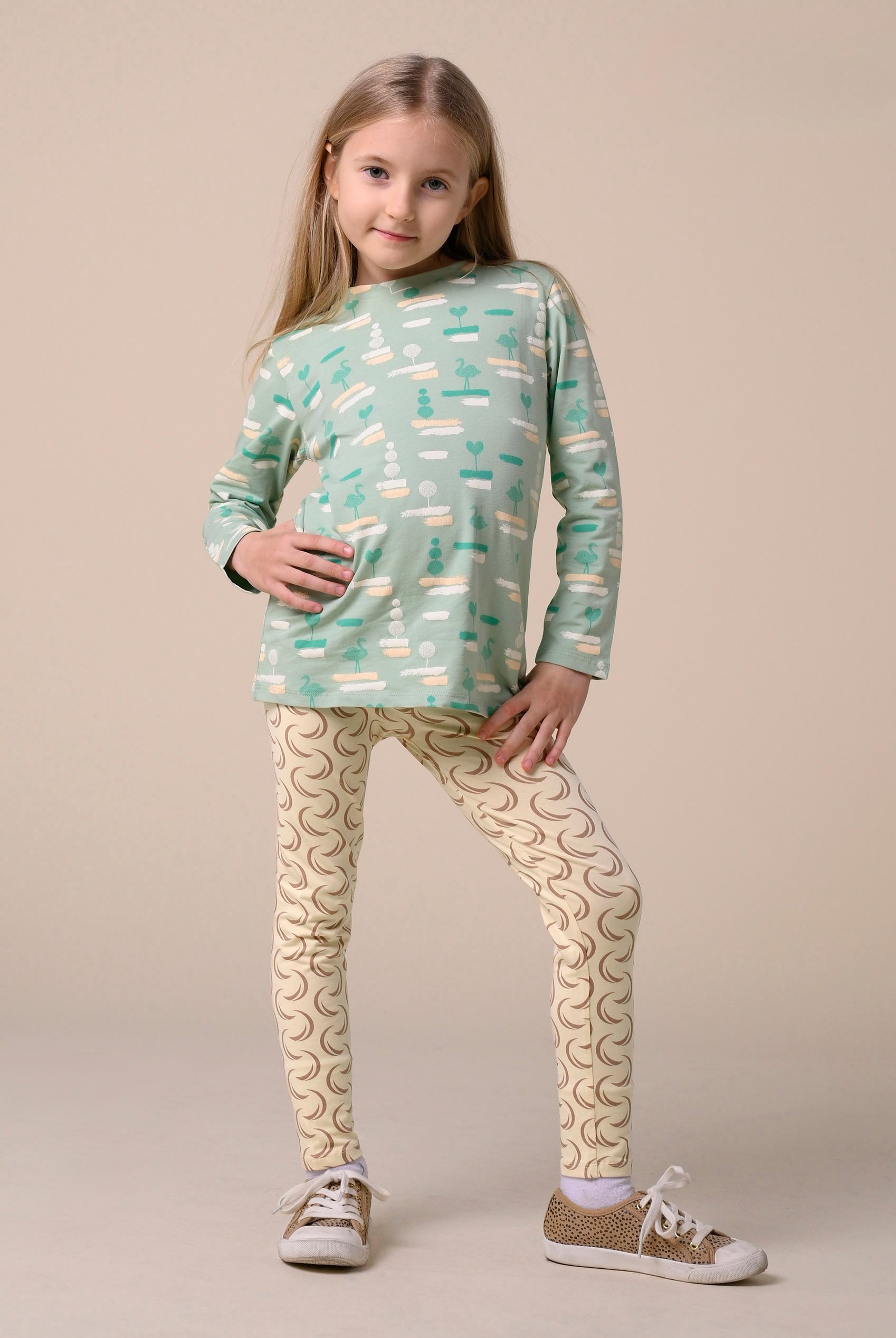 Girls Geo Print Leggings (12/18mths-6/7yrs)