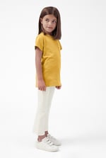 Girls Broderie Pocket With Embroidery T-Shirt